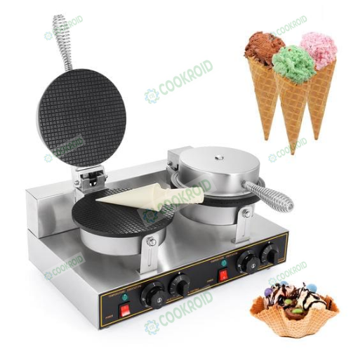 Waffle Cone Maker Double COOKROID